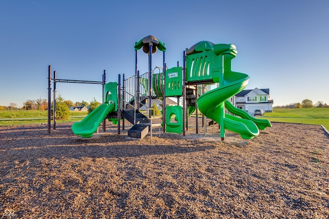 view of community jungle gym