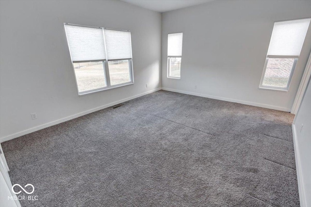 unfurnished room with carpet