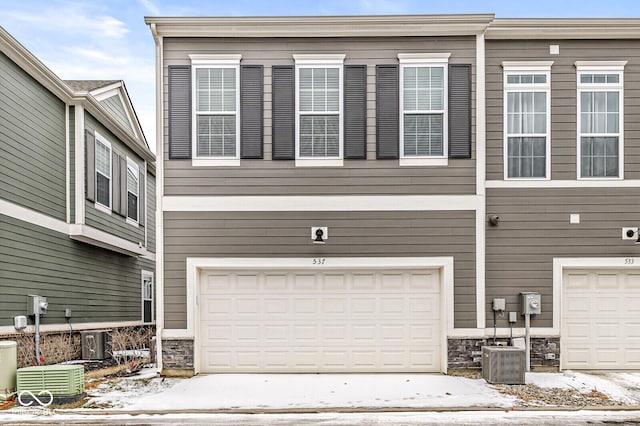 exterior space featuring central AC unit