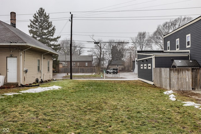 view of yard with a patio