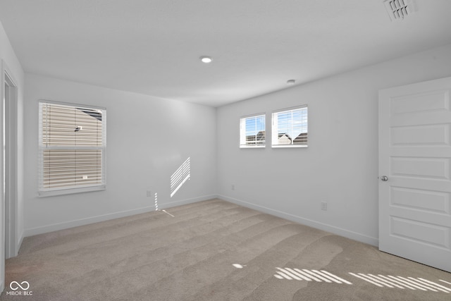 view of carpeted empty room