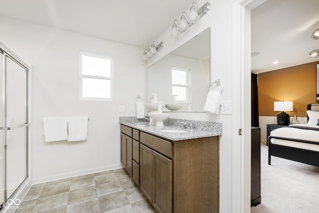 bathroom with vanity