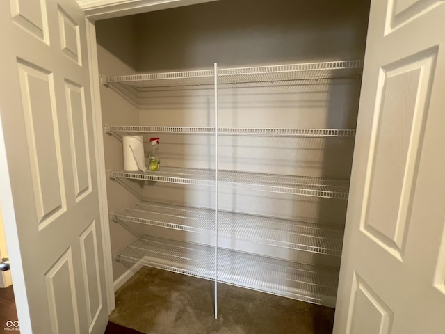 view of pantry