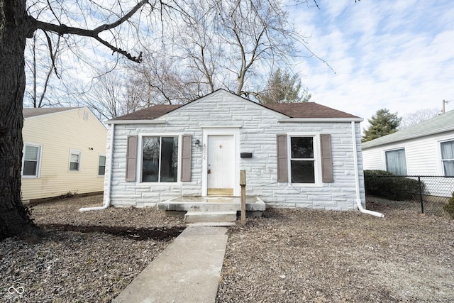 view of bungalow-style home