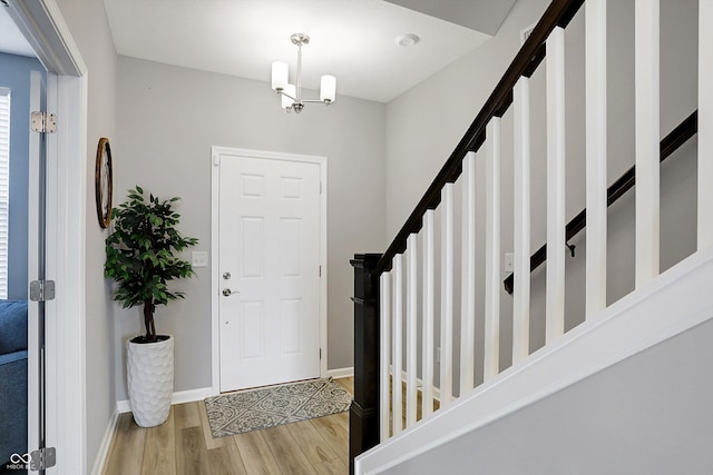 entryway featuring light hardwood / wood-style flooring