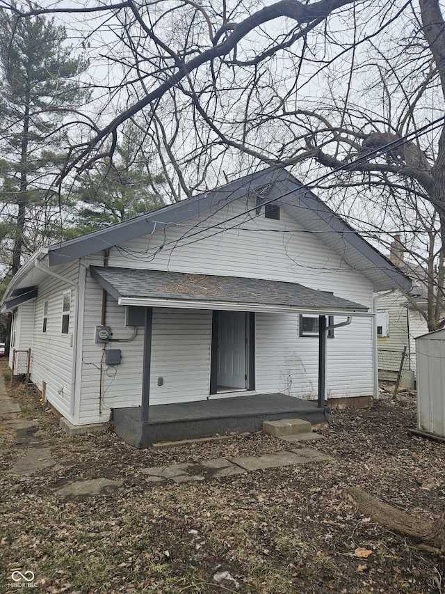 view of rear view of house