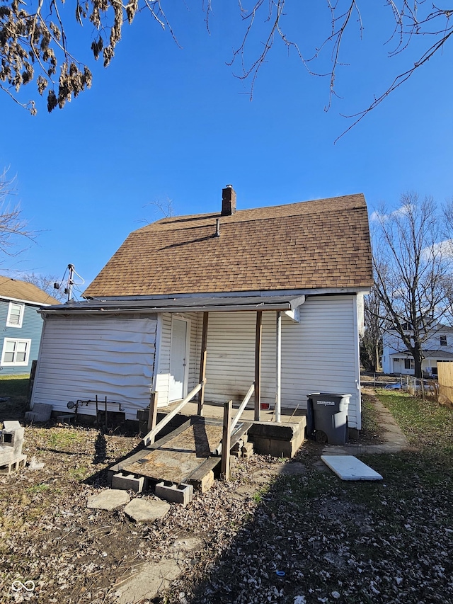 view of rear view of property