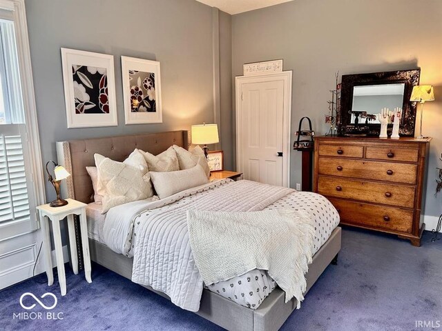 12801 E Edgewater Rd, Albany, IN 47320 - bedroom with carpet