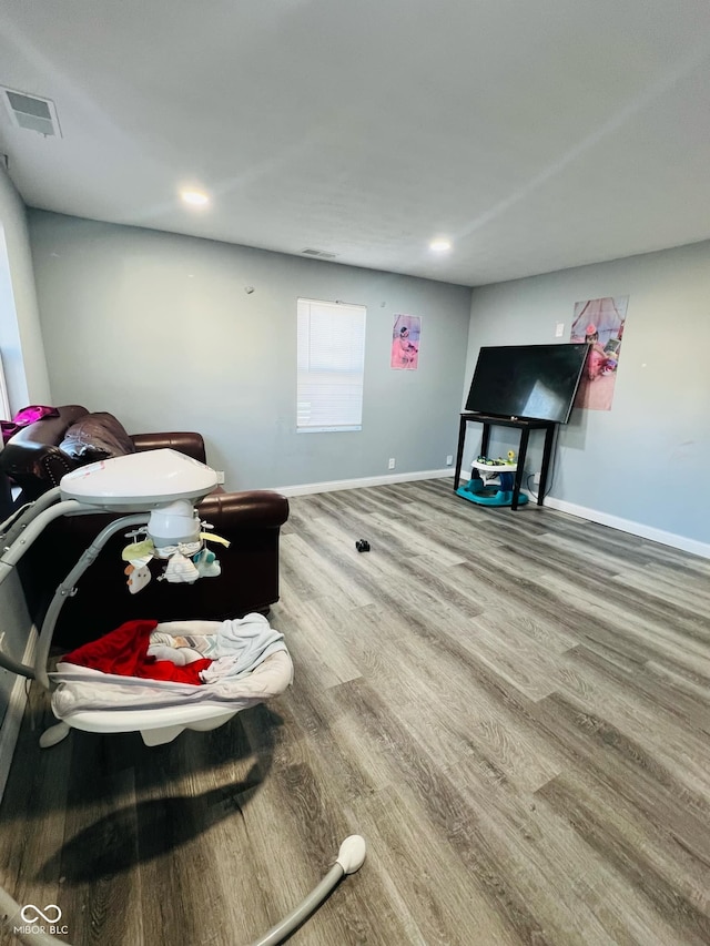 interior space featuring hardwood / wood-style floors