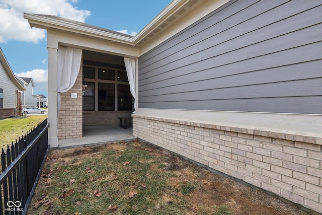 view of home's exterior featuring a patio area