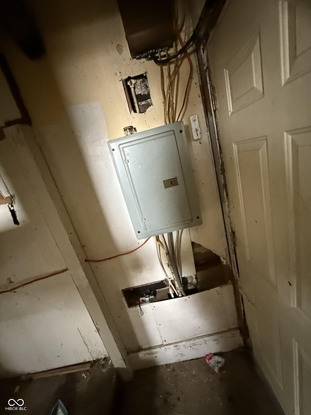 utility room with electric panel
