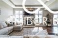 interior space with coffered ceiling