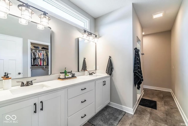 bathroom with vanity