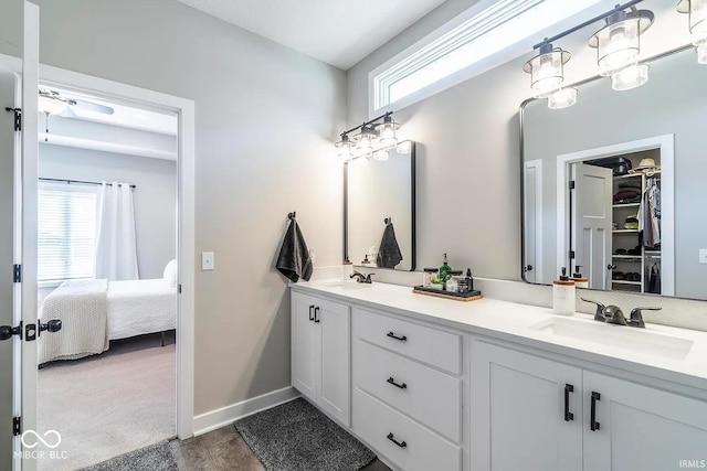 bathroom with vanity