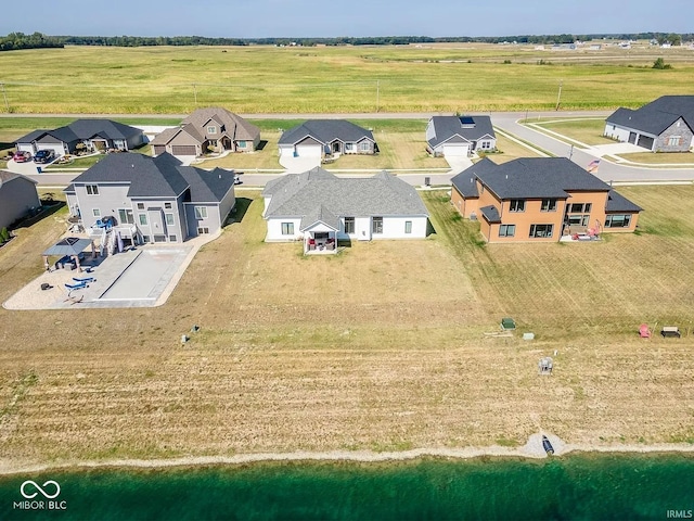 bird's eye view featuring a rural view