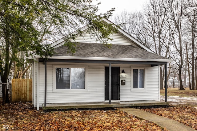 view of bungalow-style house