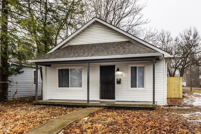 view of bungalow-style house