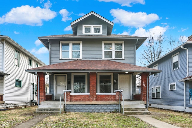 view of front facade with a porch