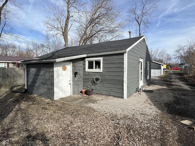 view of outbuilding