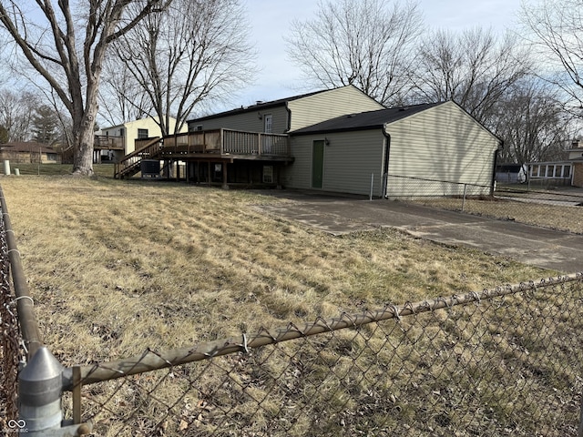 exterior space featuring a deck