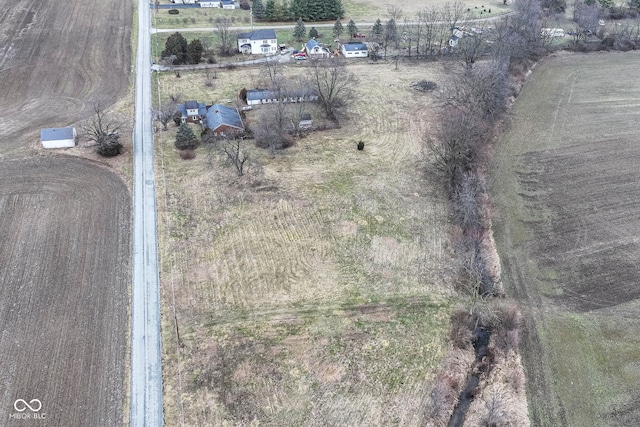 bird's eye view featuring a rural view