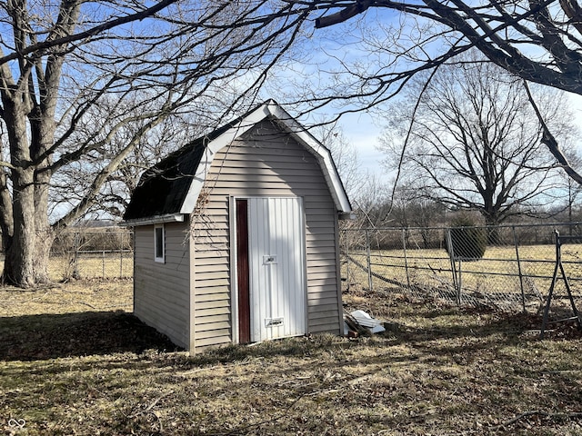 view of outdoor structure