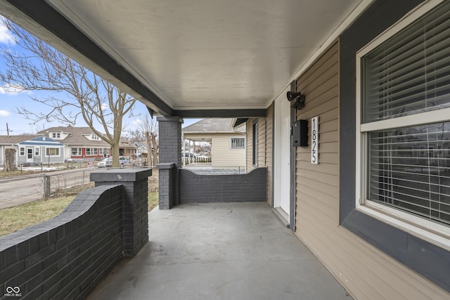 view of patio with covered porch