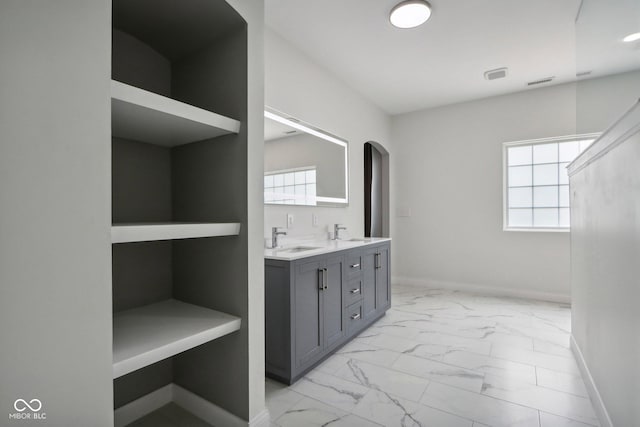 bathroom featuring vanity