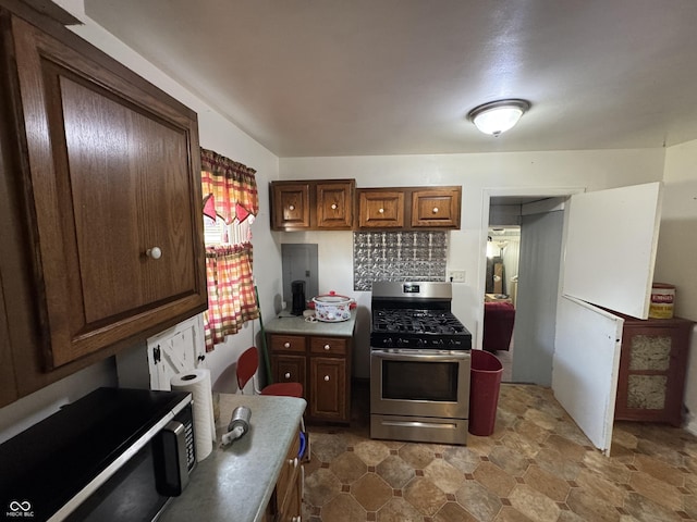 kitchen with stainless steel appliances