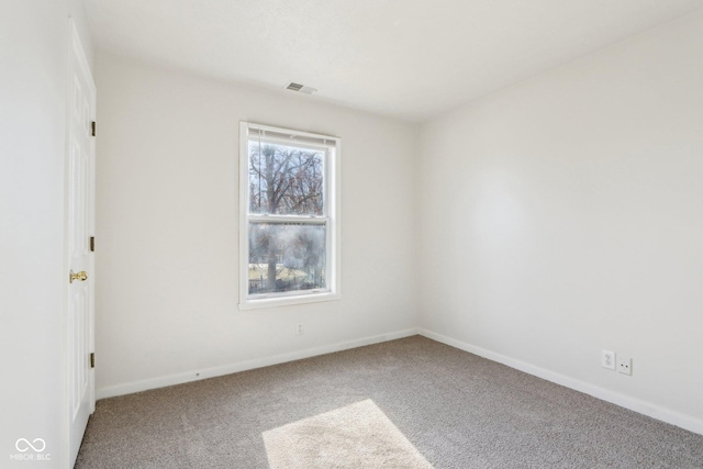 view of carpeted empty room