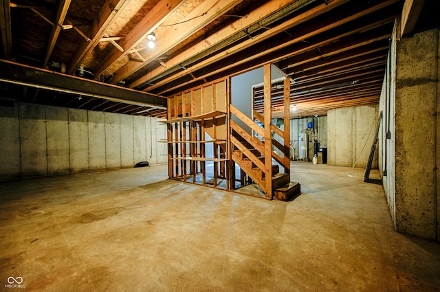 view of basement