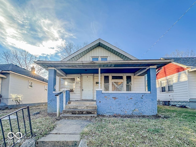 view of front of home featuring a porch