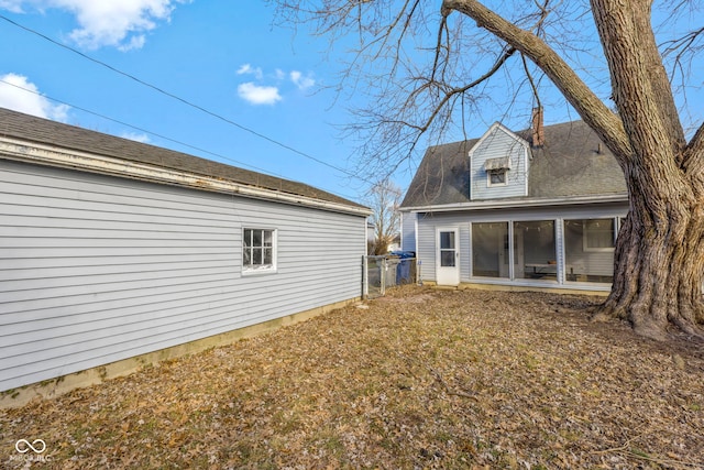 view of rear view of property