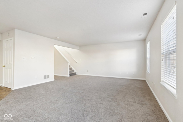 view of carpeted empty room