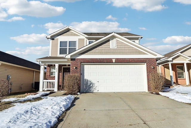 view of front of house featuring a garage