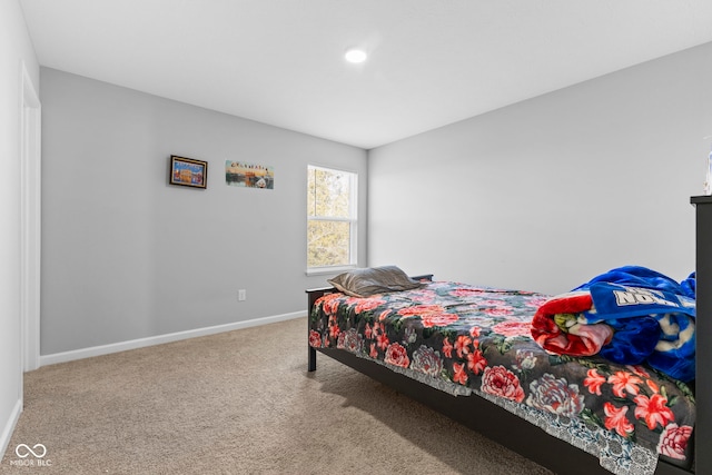 bedroom with carpet flooring