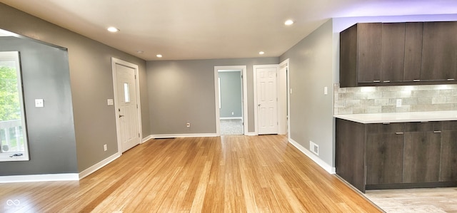 interior space featuring light hardwood / wood-style floors