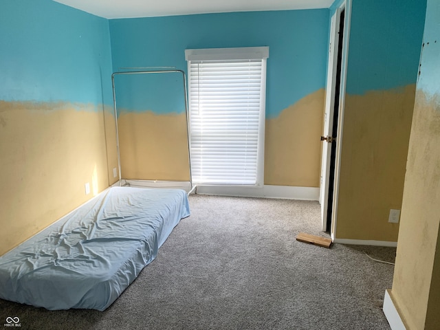 bedroom featuring carpet flooring