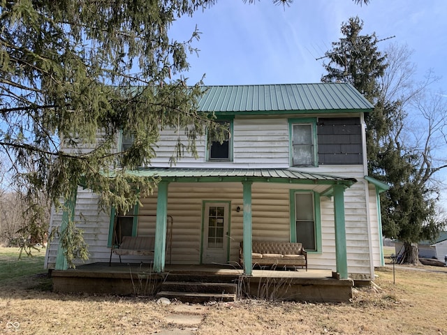 view of front of house featuring covered porch