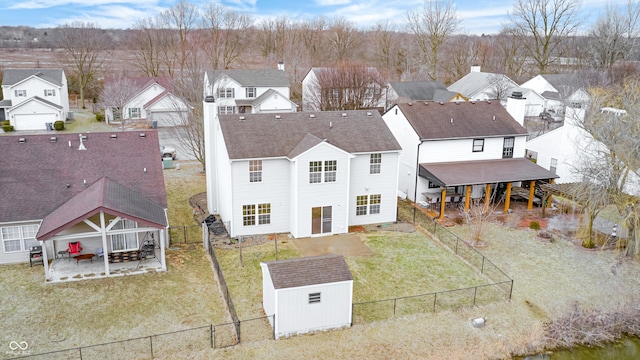 birds eye view of property featuring a residential view