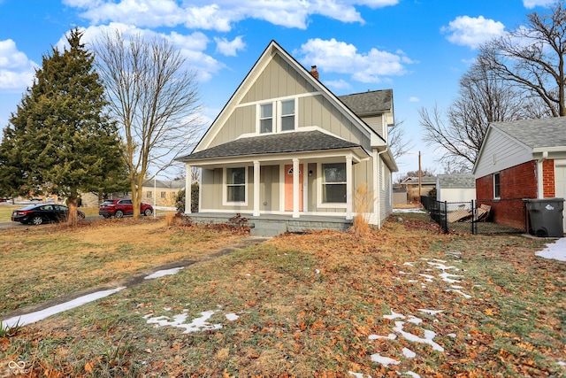 view of front of house with a porch