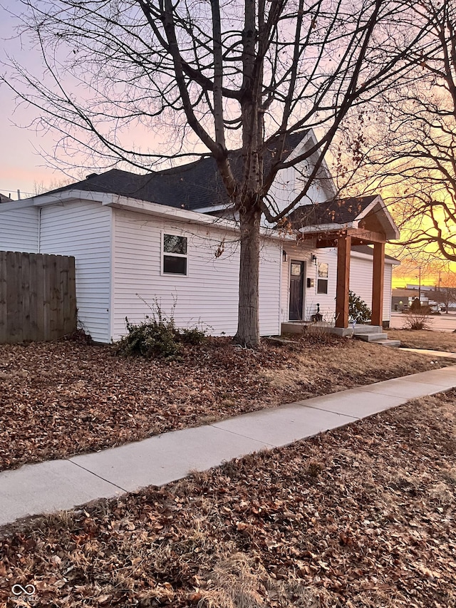 view of front of home