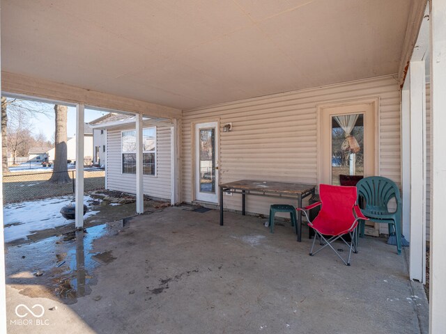 6264 Whitaker Farms Dr, Indianapolis, IN 46237 - view of patio with a hot tub