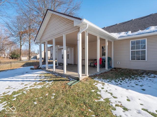 6264 Whitaker Farms Dr, Indianapolis, IN 46237 - exterior space with a yard and a patio area