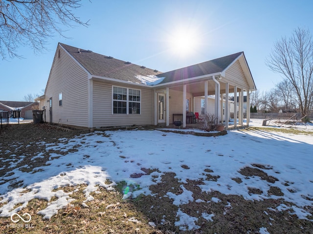 6264 Whitaker Farms Dr, Indianapolis, IN 46237 - view of front of home featuring covered porch