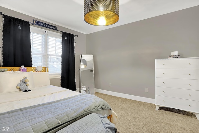 bedroom with carpet flooring