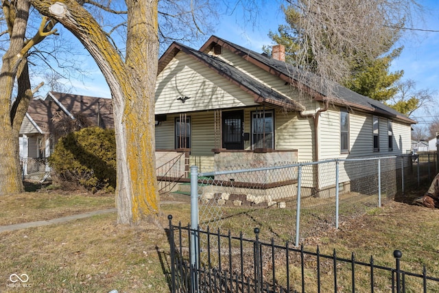 bungalow-style home featuring covered porch