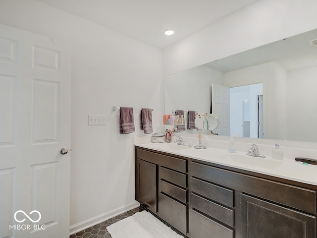 bathroom with vanity