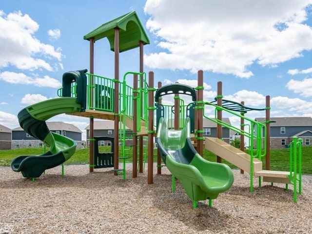 view of community jungle gym