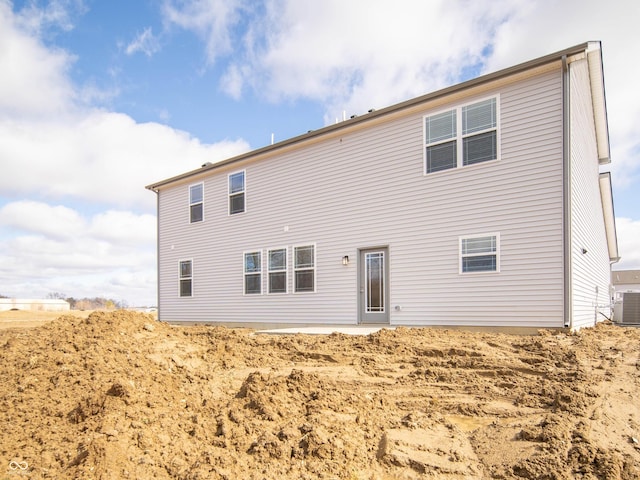 back of property with cooling unit